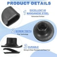 thumbnail image 3 of Uxcell U-Style Clip-On Nut, Regular Extruded U-Nut U-Type Fasteners Hardware Nut for Automotive Metal Cars Motorcycles Black M5-0.8, 3 of 6