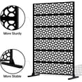 thumbnail image 3 of Outdoor Privacy Screens and Panels for Patio Metal Privacy Fence Screen with Freestanding Decorative Room Divider for Balcony Deck Garden Backyard Swimming Pool 6 FT, 3 of 7