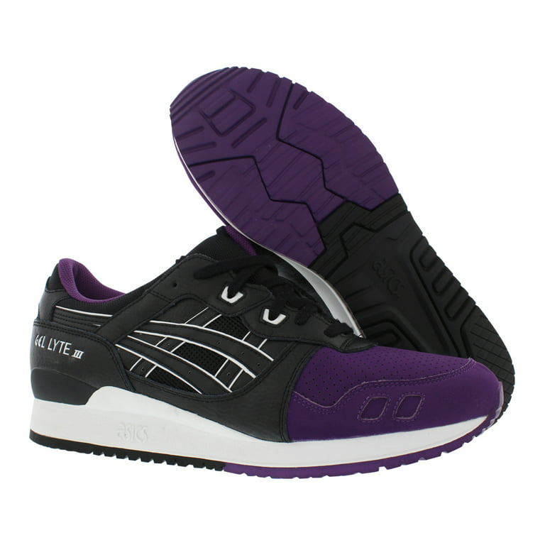 Asics Men's Gel-Lyte Iii Purple/Black Ankle-High Leather Running Shoe 9.5M - Walmart.com