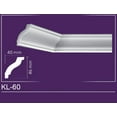 KL60 Julio Crown Molding Glueup 6.5 ft. in Plain White (32.5 Ln. ft