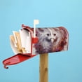thumbnail image 4 of Lsque White Red Cat Couple Mailbox Cover Standard Size ,Magnetic Mailbox Covers Post Wraps Letter Box Cover -25.5x21 in, 4 of 9