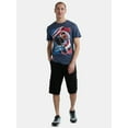 thumbnail image 4 of Marvel Captain America Men's & Big Men's Graphic Tee with Short Sleeves, Sizes S-3XL, 4 of 5