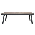 thumbnail image 2 of Armen Living Nofi Outdoor Patio Dining Set in Charcoal Finish with Taupe Cushions (Table with 8 chairs), 2 of 6