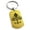Gold, variant on Stainless Steel Ornate Fleur De Lis Engraved Dog Tag Keychain Keyring