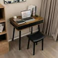 thumbnail image 5 of Costway Vanity Table Set w/ Flip Top Mirror Lights USB Port Cushioned Stool Writing Desk, 5 of 10