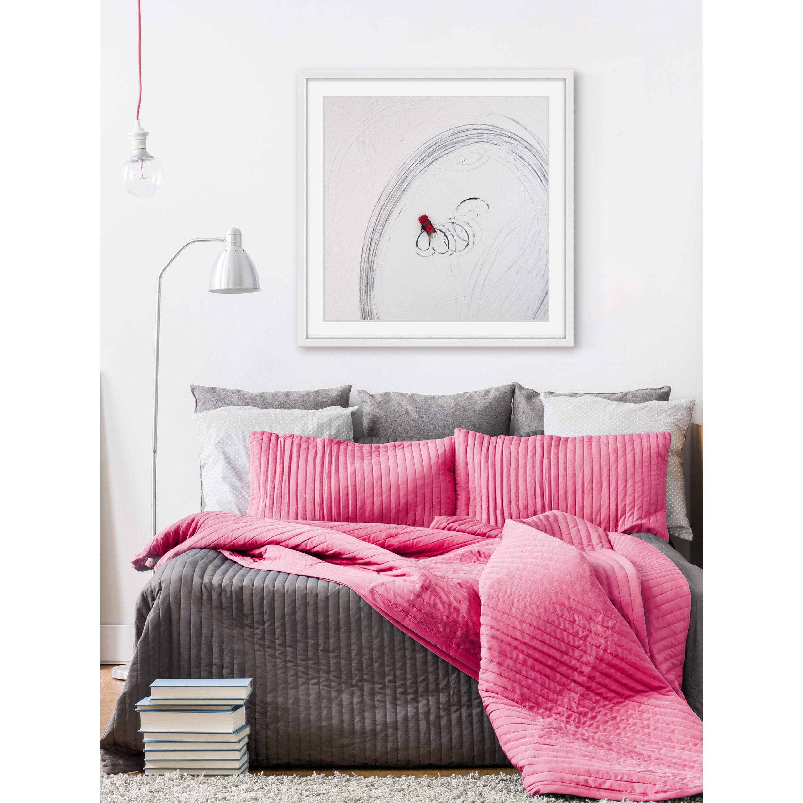 Marmont Hill "Snow Donuts" by Karolis Janulis Framed Painting Art Print