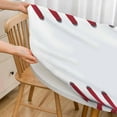 thumbnail image 3 of Baseball Texture Round Tablecloth Sport Circle Waterproof Oil-Proof Table Cover Table Cloth for Indoor Dining, Outdoor Picnic Parties, Camping,Fits for Table 40-44" Inches, 3 of 4