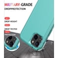 thumbnail image 2 of Diverbox for iPhone 13 Case [Shockproof] [Dropproof] [Tempered Glass Screen Protector + Camera Lens Protector],Heavy Duty Protection Phone Case Cover for Apple iPhone 13(Teal), 2 of 7