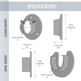 thumbnail image 3 of 1.5 inch Rod Socket (Open/Close) - Satin Nickel, 3 of 3