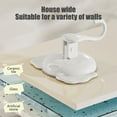 thumbnail image 6 of Suction Cup Hooks Heavy Duty Vacuum Suction Shower Hooks Glass Suction Cup Hooks Bathroom Robe Hooks Reusable, No Hole Punched, for Garland Decoration(4PCS,White), 6 of 6