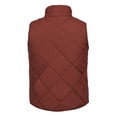 thumbnail image 3 of Aunavey Women's Stand Collar Lightweight Gilet Padded Quilted Zip Vest, 3 of 6