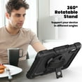 thumbnail image 4 of For Lenovo Tab M9 9.0 inch 2023 TB-310XU/TB-310FU, 360 Rotating Shockproof Cover with Stand, Screen Protector, Shoulder Strap, Black, 4 of 7