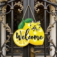 thumbnail image 2 of Cheapark Lemon Summer Wreath Welcome Sign Artificial Flowers for Indoor Outdoor Home Garden Party Decor, 2 of 7