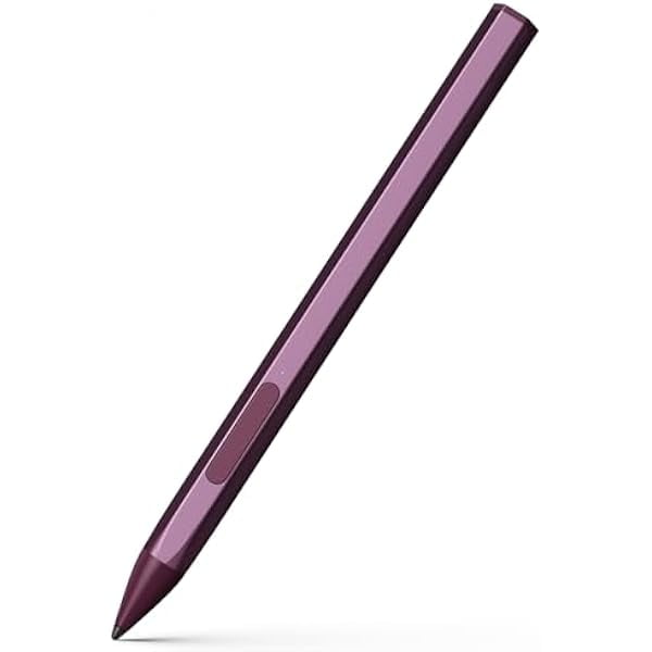 Stylus Pen for HP Envy X360 Pavilion X360 Specter X360 Spectre X2 Envy X2 Rechargeable MPP 2.0 Tilt Active Pen with 4096 Pressure Sensitivity, Palm Rejection, Hexagonal Pen Body Design, Red