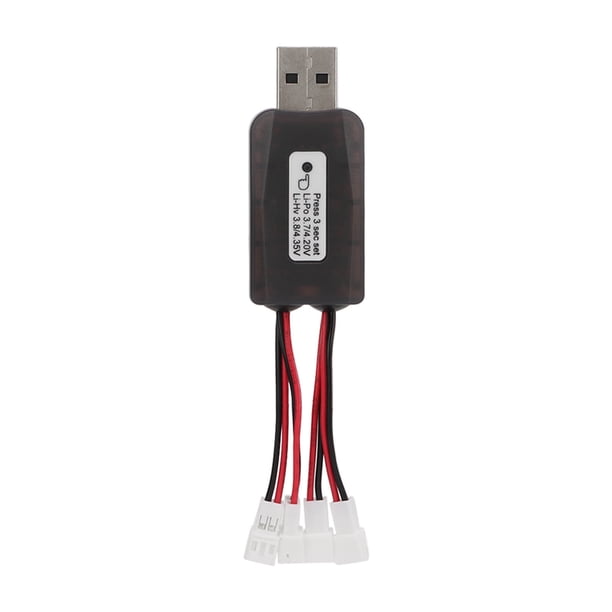 CX405 Cargador de Batería USB de 4ch, Carga Simultánea Inteligente CX405 Mini Batería USB CARGADOR DE BATERÍA PARA 1S LIHV BATERÍA PARA HELICÓPTERO RC