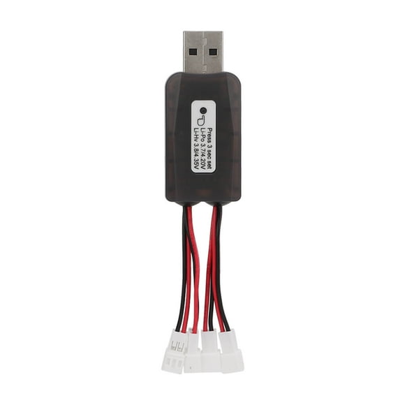 CX405 Cargador de Batería USB de 4ch, Carga Simultánea Inteligente CX405 Mini Batería USB CARGADOR DE BATERÍA PARA 1S LIHV BATERÍA PARA HELICÓPTERO RC