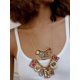 thumbnail image 3 of Collar Retro Elegante de Aleación con Estampado Multicolgante de Doble Capa, 3 of 4