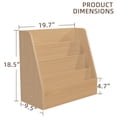 thumbnail image 2 of YQ JENMW 4 Tier Book Display Shelf,Desktop Bookshelf Organizer,Magazine Holder and Desktop File Organizer for Home Office, 2 of 9