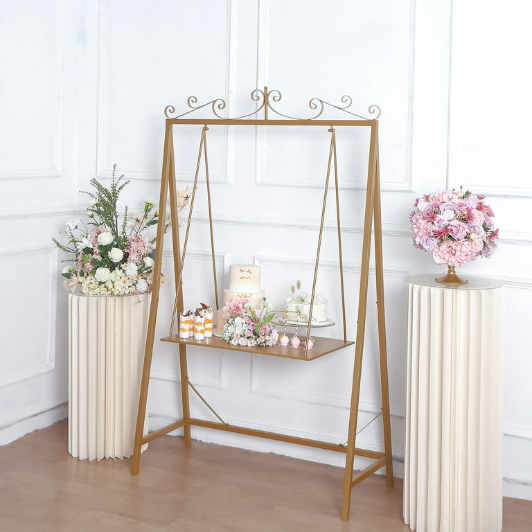 Rose Gold Easel for Wedding Easel Floor Easel Wood Easel Stand for Wedding  Sign Solid Wood Easel, up to 20lbs, up to 30 X 40 Inches 