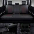 thumbnail image 2 of Coverado Custom Fit Tundra Seat Covers, 5 Seats Waterproof Leather Car Custom Seat Protectors Auto Interior Fit 2007-2021 Toyota Tundra Crew/Crewmax Cab, Red, 2 of 9