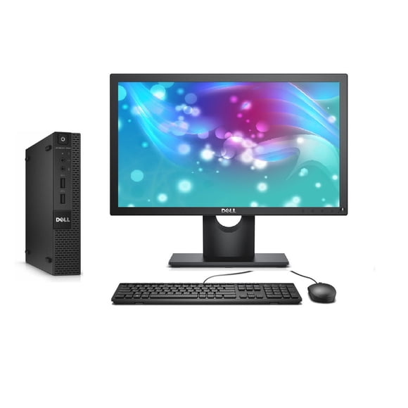 PC Dell OptiPlex 3070 Mini, Core i3-8a, 16GB RAM, 256GB SSD, MONITOR 19", REACONDICIONADO