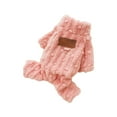 thumbnail image 1 of Winter Warm Fleece Jumpsuit Four Legs Full Coverage Polyester Machine Washable for Small Medium Cats Indoor Outdoor Cold Weather, 1 of 5