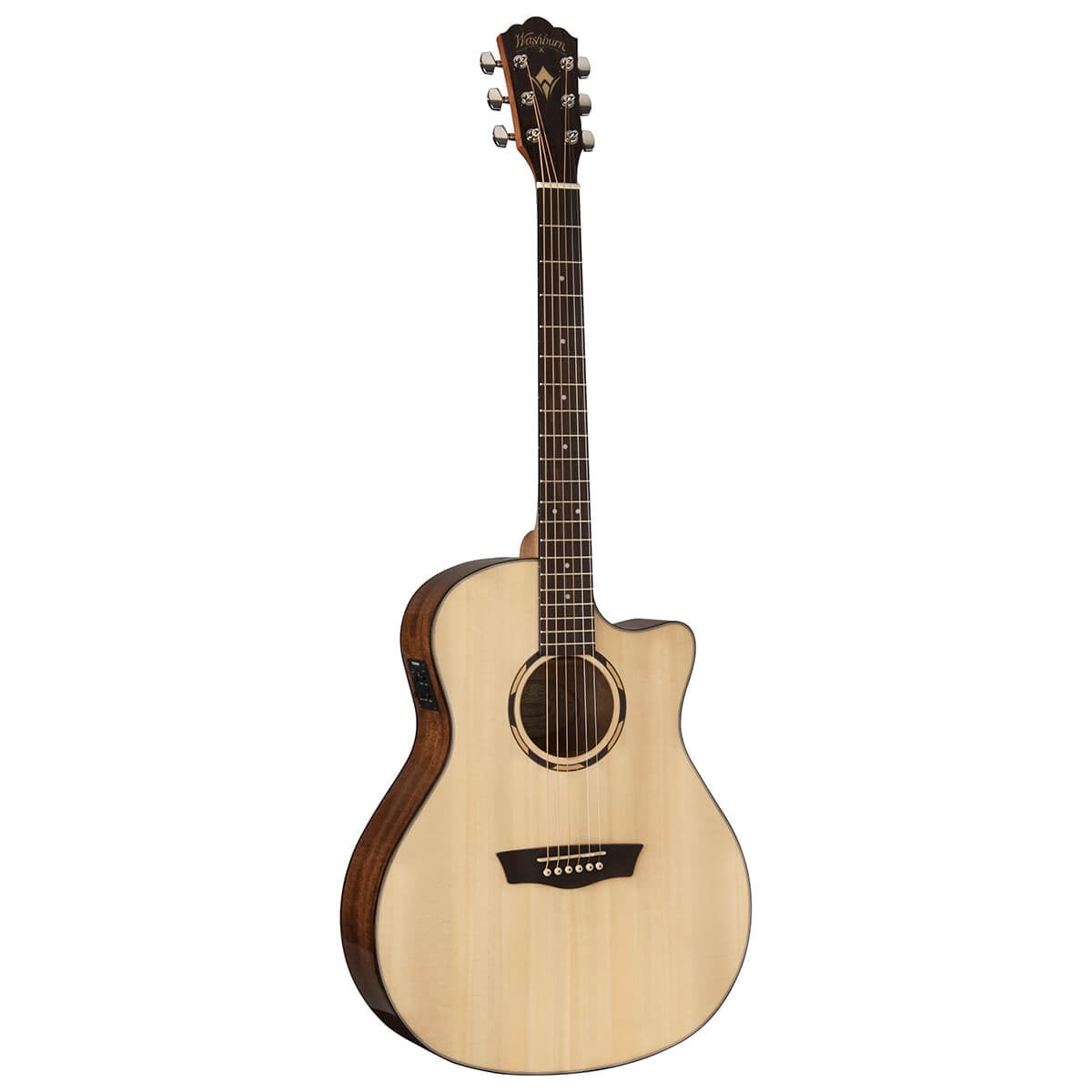 Washburn WLO10SCE Woodline 10 Series Acoustic-Electric Guitar