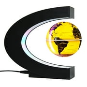 3 Inch Magnetic Levitation Floating Globe with LED Lights Auto-Rotating Globe Desk Decor