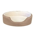 thumbnail image 5 of FurHaven Pet Products Faux Sheepskin & Suede Oval Pet Bed for Dogs & Cats - Clay, Medium, 5 of 10