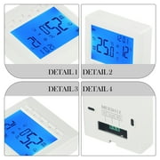 Smart Digital Programmable Thermostat LCD Temperature Controller for Home Heating System with Child Lock Function Built-in Sensor Underfloor Heating Compatible