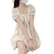 thumbnail image 2 of Vestido corto casual,Vestido corto Cuello cuadrado Cuello cuadrado Vestido corto Manga abullonada Vestido corto Diseño a prueba de futuro, 2 of 8