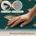 thumbnail image 6 of ODIKA 3'x5' Washable Throw Rug Cabin Bass Plaid Border Vintage Baits Lure Tackle Fish Fishing Refined for Entryway, Kitchen, Mudroom, Stain Resistant, Low Profile, Non-Slip, 6 of 7