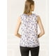 thumbnail image 5 of INSPIRE CHIC Blusa Floral Sin Mangas De Gasa Con Cuello Redondo Y Volantes Para Mujer Beige M, 5 of 6