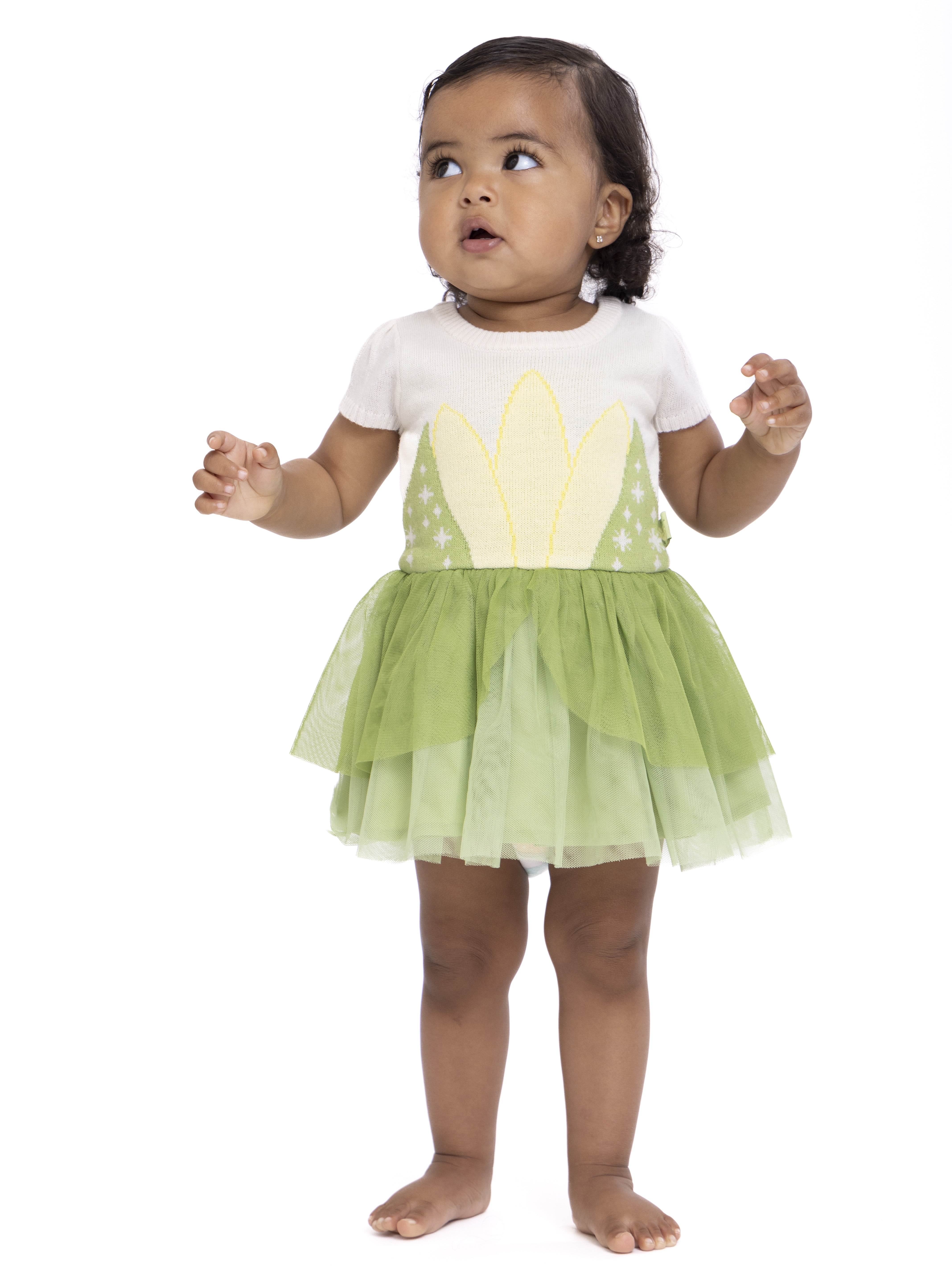 Disney Baby Girl Princess Tiana Cosplay Dress, Sizes 0/3 Months-6/9 Months