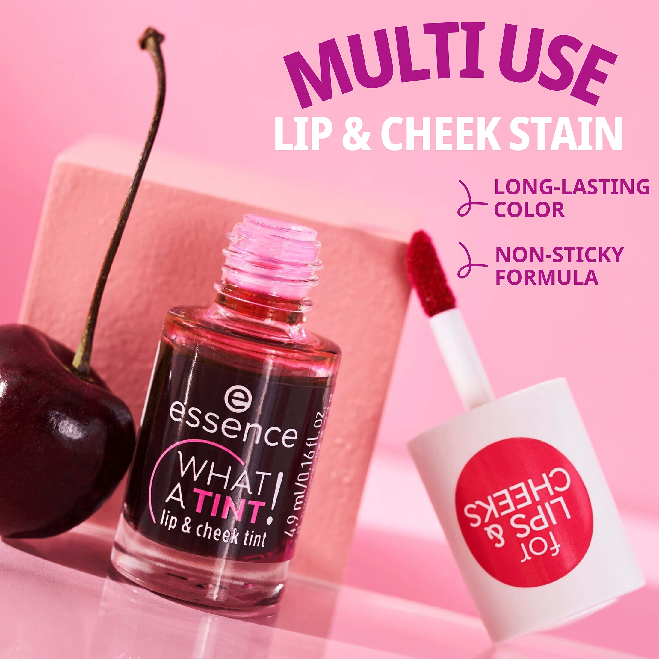 essence What A Tint! Lip & Cheek Tint 01 Kiss From a Rose