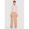 thumbnail image 2 of Women's Crepe Knit High Waisted Wide Leg Dress Pants, 2 of 5