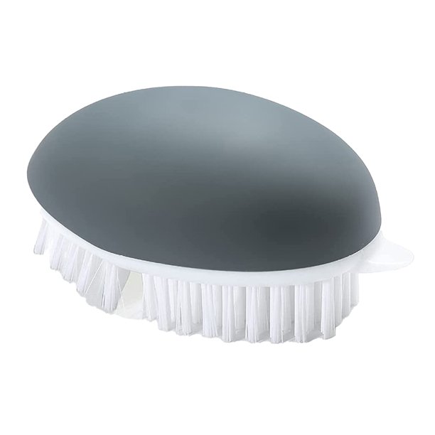 Cepillo para limpiar verduras y frutas, cerdas rígidas, apto para lavavajillas, agarre antideslizante, herramienta multiusos para cocina.