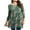 Green Paisley, variant on Womens Plus Size Tops Casual 3/4 Sleeve Dressy Tunic Tops Fall Loose Fit Blouses