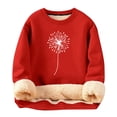 thumbnail image 1 of WEAIXIMIUNG Cropped Sweatshirt Zip Up Women's Winter B Thickened Warm Solid Color Cardigan Sherbet Round Neck Sweatshirt, 1 of 3