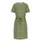 thumbnail image 5 of Puntoco Vestido De Mujer Con Cuello Redondo Y Cintura Ajustable, Vestido Midi A Rayas Con Bolsillos, Vestido De Manga Corta Con Cuello Redondo, Verde Xl,Regalos Para Mujer Joven, 5 of 5