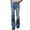#8Blue, variant on Tejiojio Womens Elastic Waist Stretch Solid Color Thin Stretch Skinny Breasted Pants Trousers
