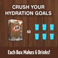 thumbnail image 4 of A&W Root Beer Singles To Go Powdered Drink Mix Sugar-Free Low-Calorie Water Enhancer for Home Summer Outdoor Beverages Pool Beach Picnics Camping On The Go Drinks 6 Sticks - (6 Boxes), 4 of 7