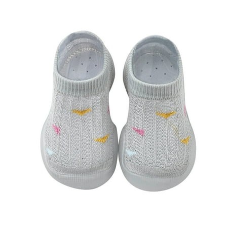 

adviicd Baby Shoes Boy Baby Sneakers Baby Boys Girls Canvas Sneakers Toddler Anti-Slip Shoes Grey 26