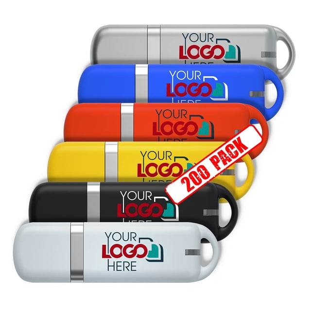Unidad flash USB Possibox promocional personalizada de 4 GB con logotipo, paquete de 200
