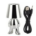 thumbnail image 4 of Mistaha Creative Touch Control Dimmable Thinker Miniature Lamp - Silver with Three Light Colors - 8047 Standing Style, 4 of 6
