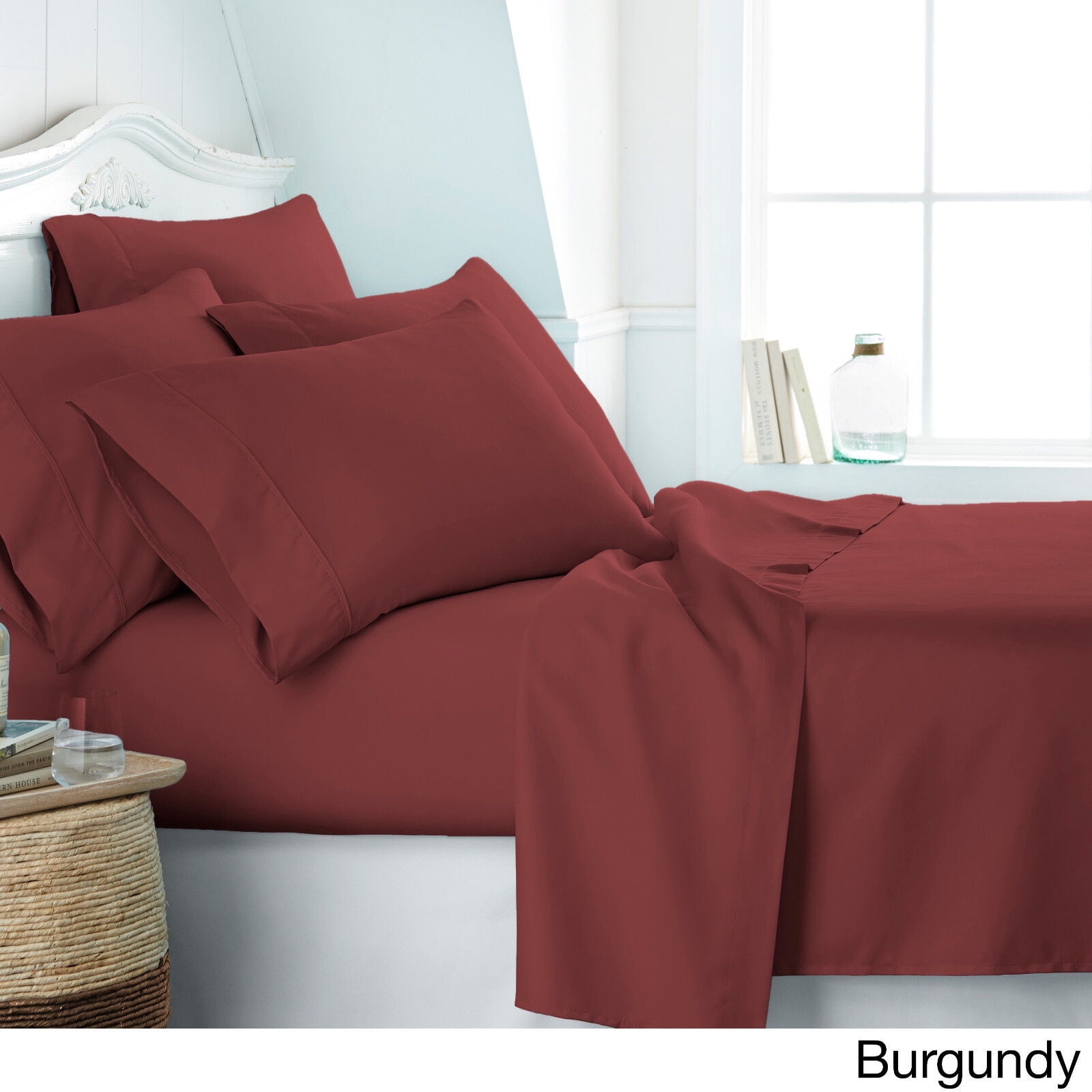 6 Piece Bed Sheet Set 2100 Series Microfiber Comfort Deep Pocket Hotel Bedsheets