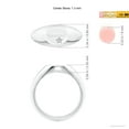 thumbnail image 4 of ANGARA Natural 0.01 Ct. Diamond Fashion Ring in 14K White Gold for Women (Ring Size: 12), 4 of 9