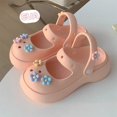 thumbnail image 5 of 2024 Zapatos de verano para jardín, estilo princesa, suela gruesa elevada, antideslizantes, cómodas, suelas suaves, zapatillas de mujer DIY, 5 of 5