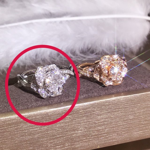 Anillo Chapado En Oro Rosa De 18 Quilates De Boda