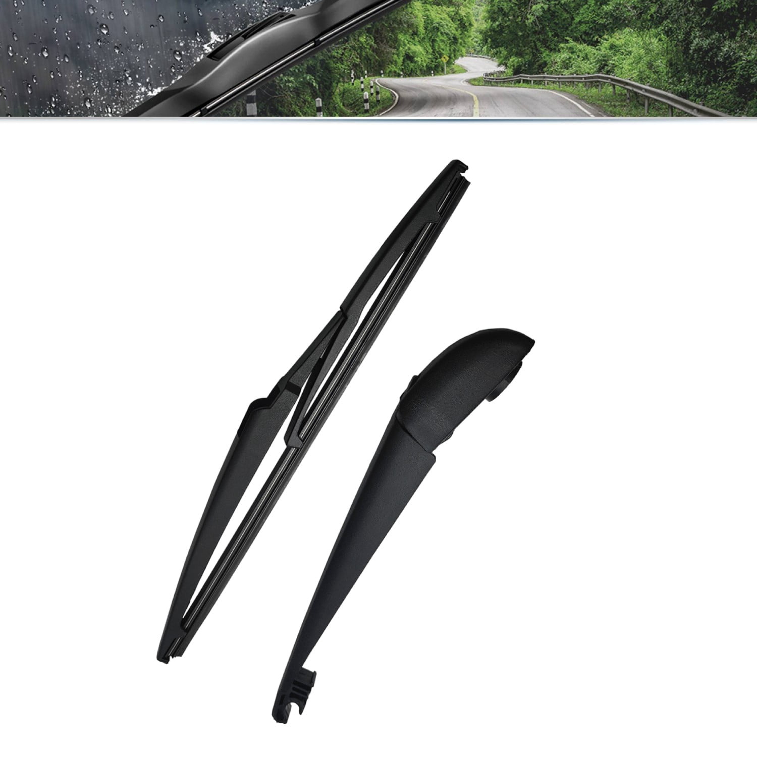 SOCOOL 26"+20"+12"+10.1" Wiper Blades Compatible with Toyota Highlander 2008-2019, Front Rear Windshield Wiper Blades with Arm (Pack of 4),Y06Z0K1W